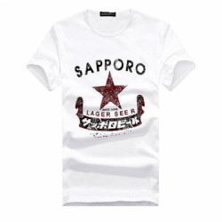 חולצה שרוול קצר לגבר עם הדפס SAPPORO