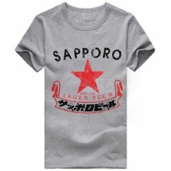 חולצה שרוול קצר לגבר עם הדפס SAPPORO