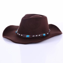 Western Cowboy Hat For Women Men Vintage Retro Wide Brim