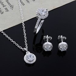 New Christmas gift noble silver fashion elegant women classic shiny crystal