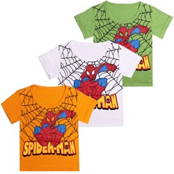 חולצה קיץ לילד עם הדפס ספיידרמן במגוון צבעים
