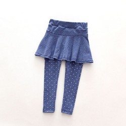 מכנס חצאית נקודות לילדה בשלושה צבעים