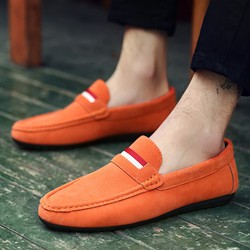 נעלי עור מוקסין לגבר במגוון צבעים