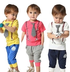 חליפת טרניג אופנתית עם הדפס מיוחד לילד בשלושה צבעים