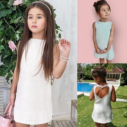 שמלה קיץ אופנתית לילדה בשני צבעים