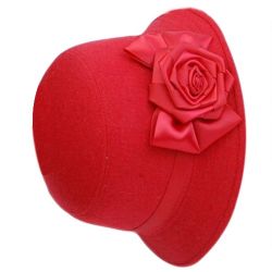 כובע קלאסי אלגנט עם ורד